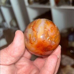 Carnelian Agate Sphere